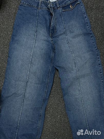 Джинсы широкие женские 46-48