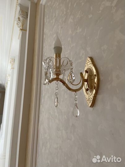 Люстра хрустальная, бра