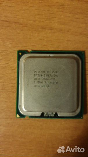 Процессор Intel Core 2 Duo E7500