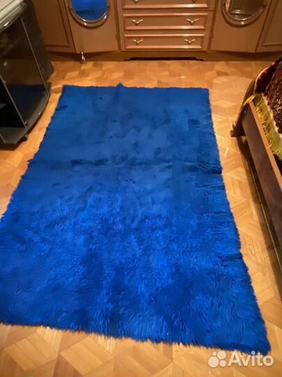 Плед с длинным ворсом