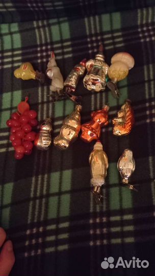 Елочные игрушки СССР советские, винтаж см. Описан