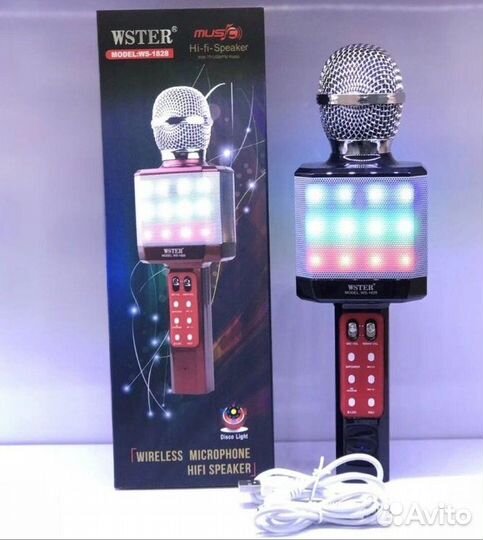 Беспроводной караоке микрофон Wster WS-1828