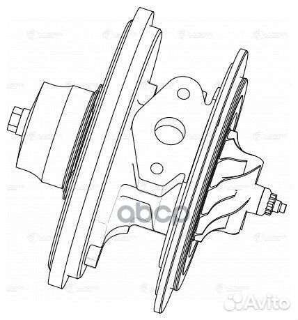 Турбокомпрессор б/корп. (картридж) LAT5021 luzar