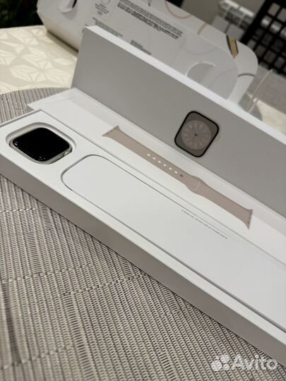 Часы apple watch 8 41 mm starlight