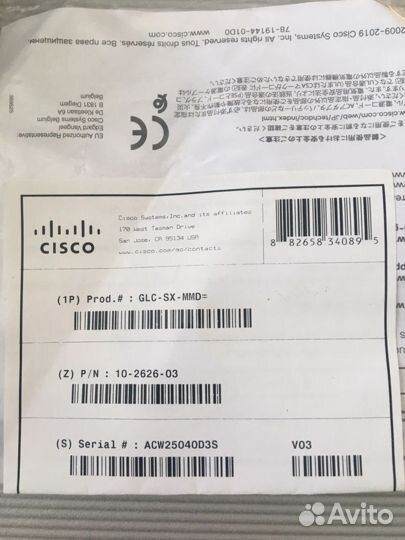 SFP модуль cisco GLC-SX-MMD