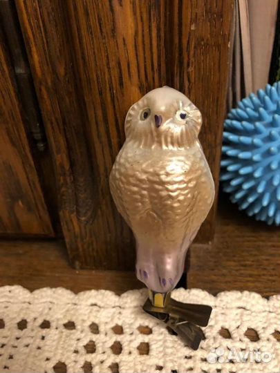 Елочная игрушка сова СССР