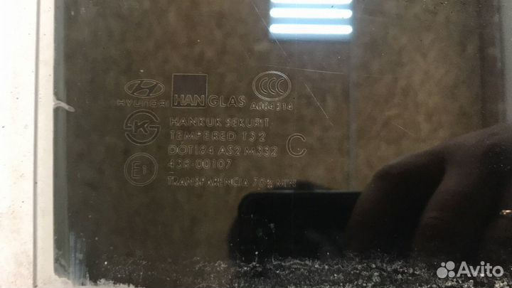 Стекло правой зад двери Hyndai Getz 2007год б.у
