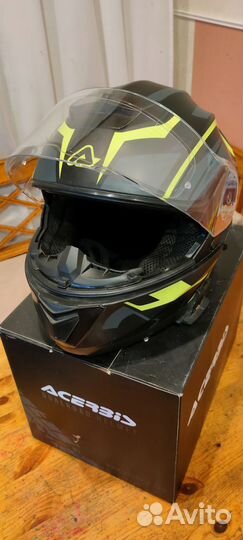 Шлем модуляр Acerbis serel Black/Yellow-Fluo