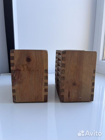 Деревянная подставка для столовых приборов икея