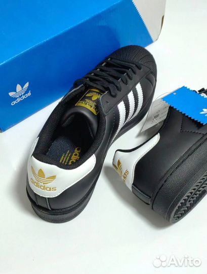 Кеды adidas superstar black 41-45