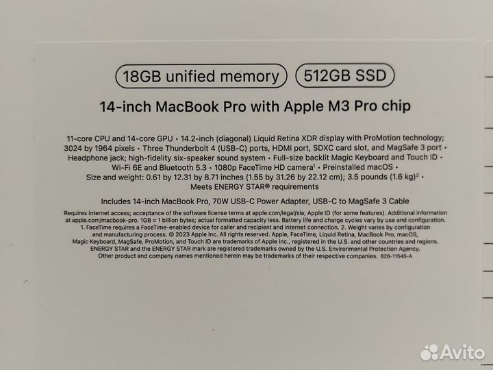 MacBook pro m3 18Gb