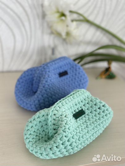 Косметички из трикотажной пряжи