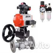 Кран шаровой DN.ru BV3232P(3pc) -FP-F-ISO-H Ду65 Ру25, фланцевый, полнопроходной, трехсоставной, нер