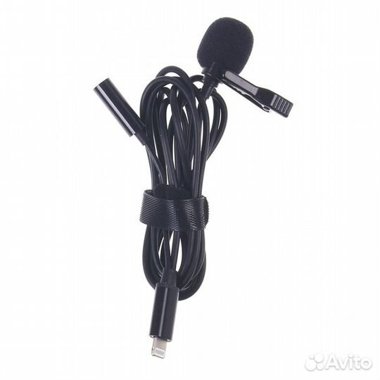 Микрофон петличный 3,5mm/Lightning/Type-C/Mini USB