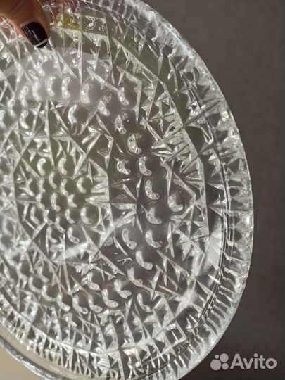 Блюдо хрустальное СССР