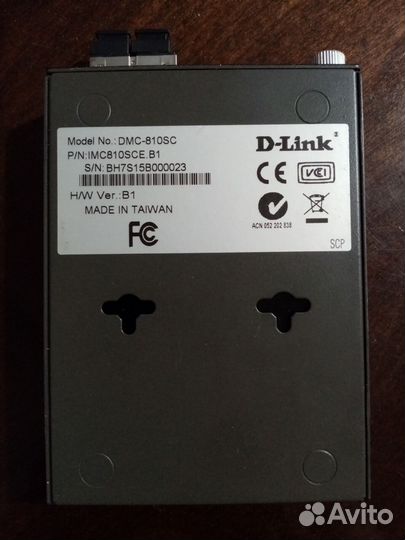 Медиаконвертер D-Link DMC-810SC