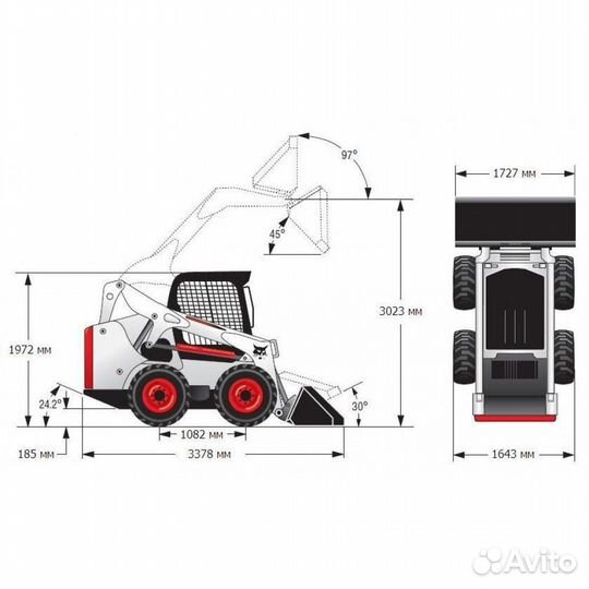 Аренда мини погрузчика bobcat бобкэт s530