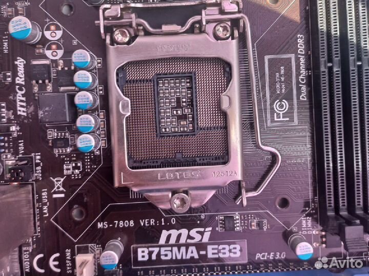 Материнская плата msi lga 1155