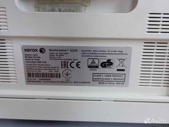 Принтер лазерный мфу Xerox 3225