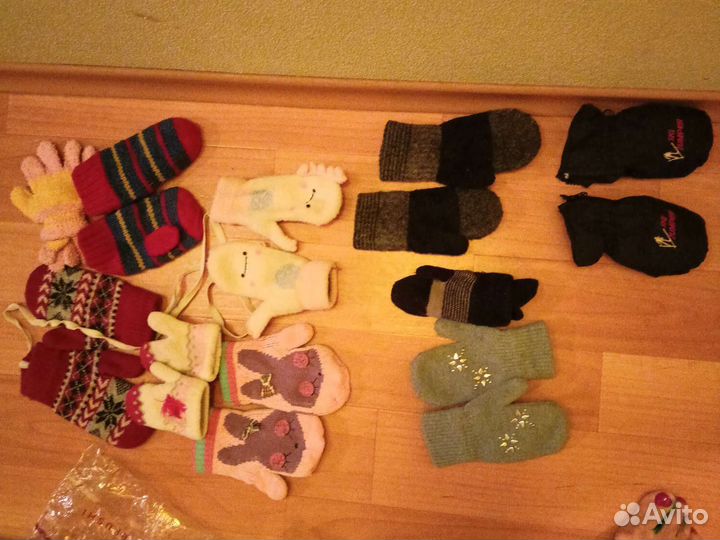 Варежки детские для мальчика и для девочки