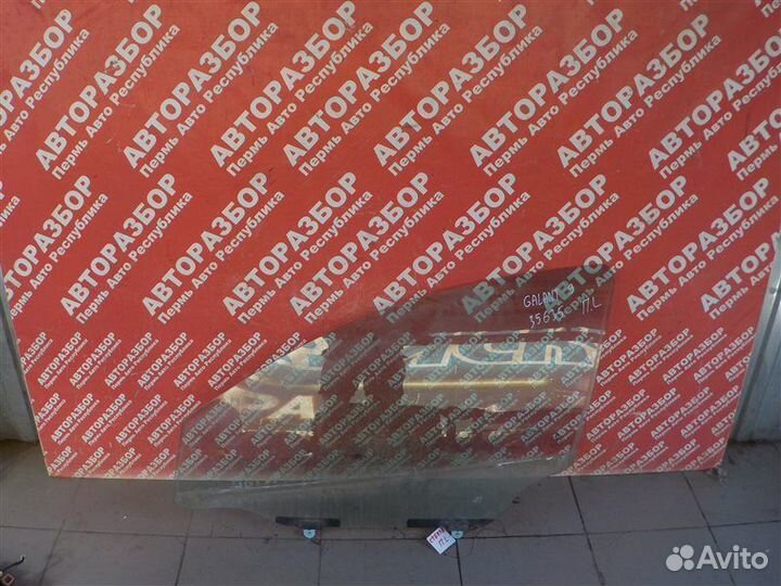 Стекло двери переднее левое Mitsubishi Galant 9