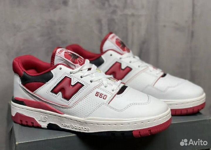 Кроссовки New Balance 550 red luxe