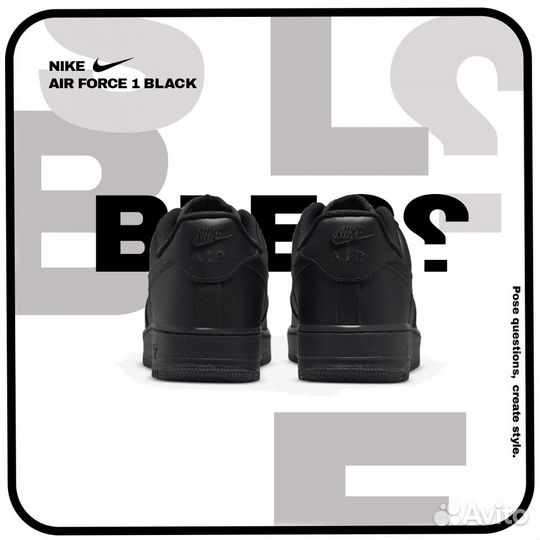 Кроссовки Nike Air Force 1 Black
