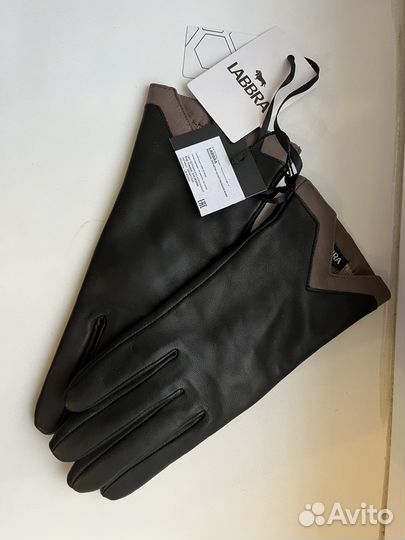 Кожаные женские перчатки