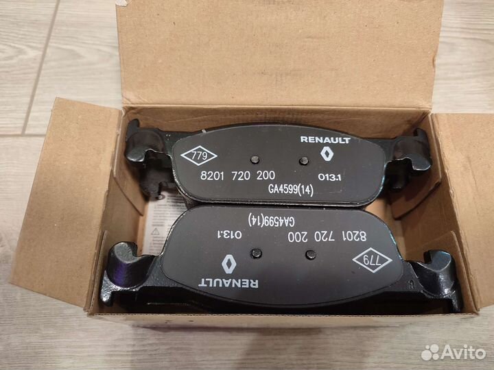 Колодки Logan, sandero перед ориг 410604682R Чехия