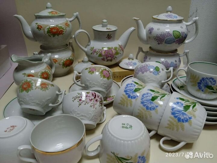 Чайные сервизы Вербилки по частям