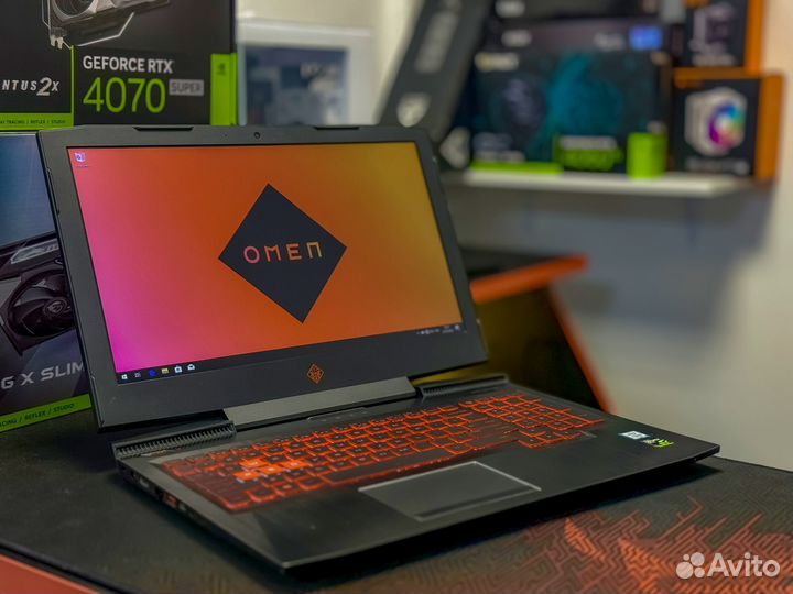 Ноутбук HP: Core i7 + GTX 1050Ti + SSD