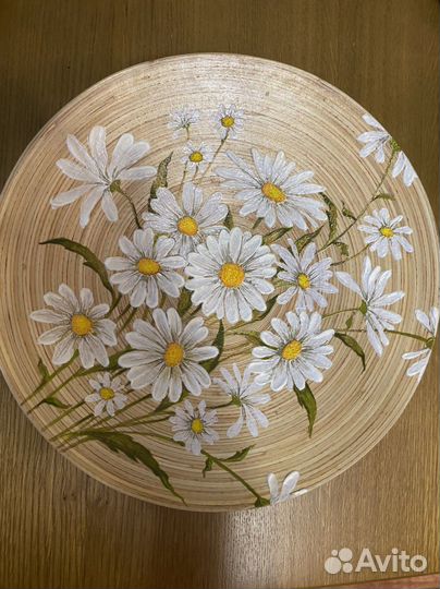 Тарелка на стену, ручная роспись