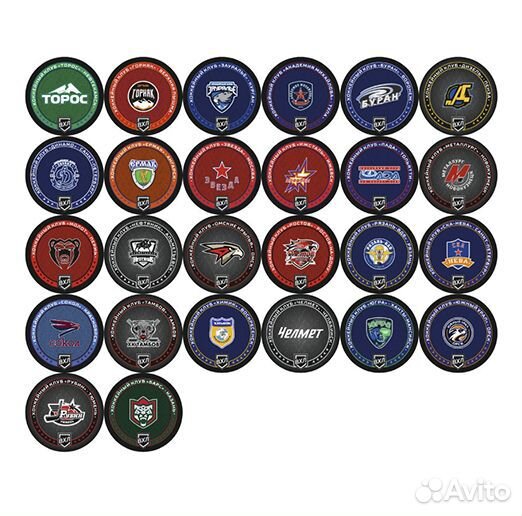 Шайбы хоккейных команд вхл