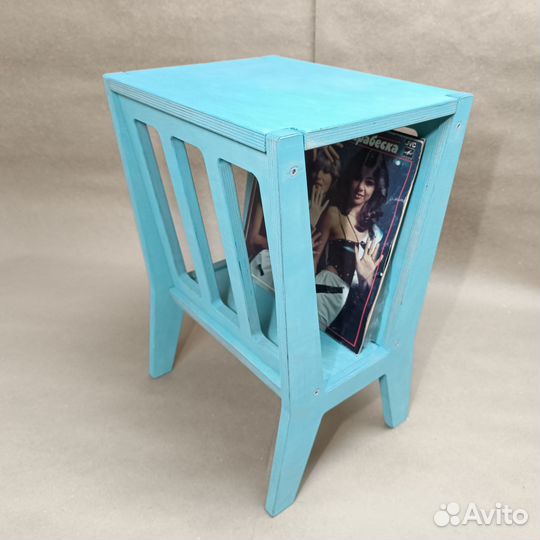 Стойка для виниловых пластинок, журнальный столик