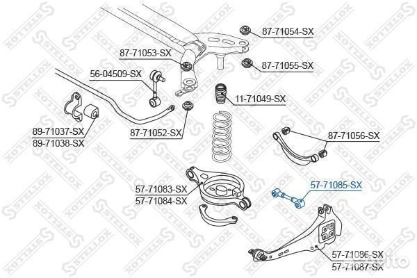 Рычаг задней подвески нижний Mazda 6 GG/GY all 02