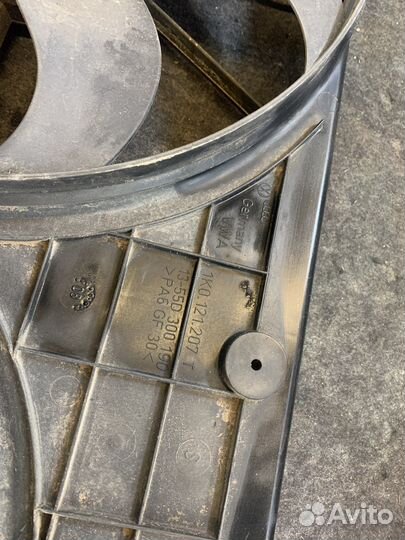 Диффузор вентилятора радиатора Audi A3 8P