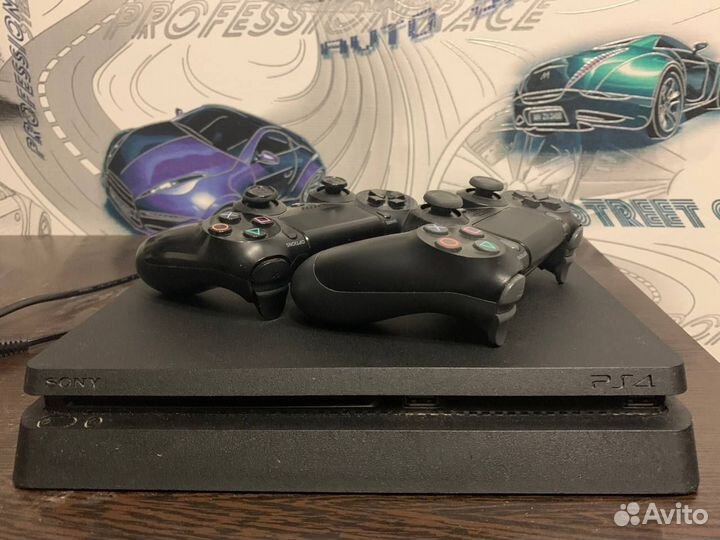 Sony playstation 4 slim 1tb 2 геймпада