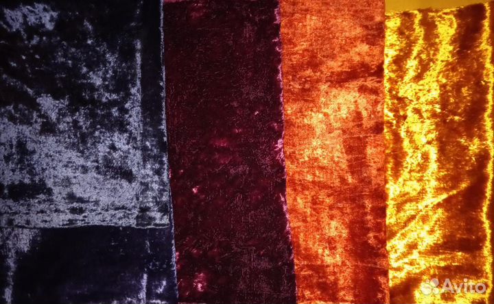 Большие лоскуты плюша 63*65, СССР