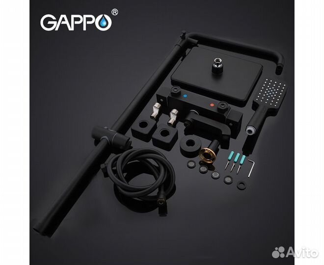 Душевая стойка с термостатом gappo G2491-6