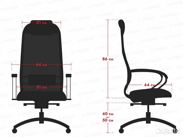 Офисное кресло Metta Samurai SL-1.04 Черный плюс