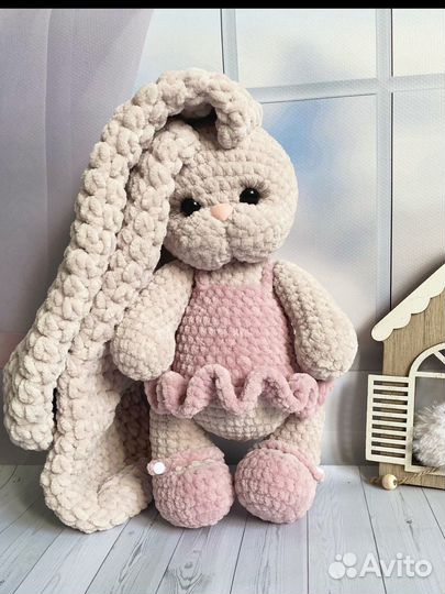 Заяц зайка вязаная ручной работы