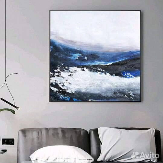 Современные абстрактные картины маслом Волны
