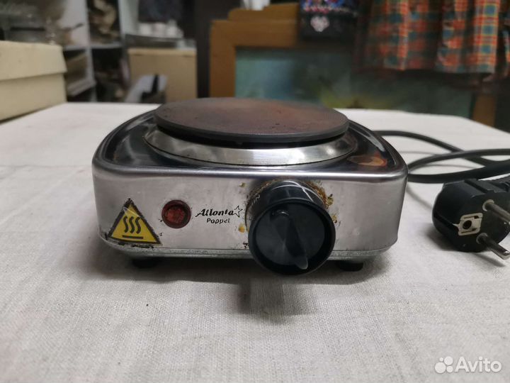 Электроплитка одноконфорочная atlanta ATH-220 (Ч)