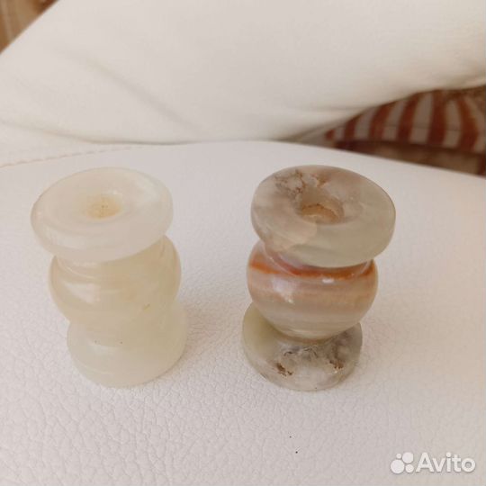 Подсвечник из натурального оникса