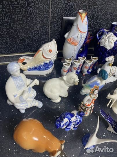 Статуэтки, фигурки, ссср, фарфор, гжель, пластик