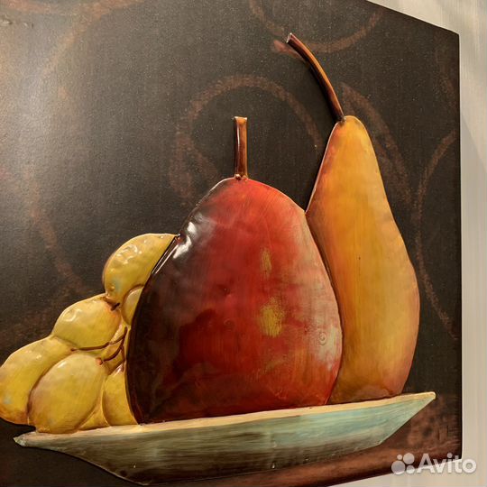 Картина металлическая Фрукты