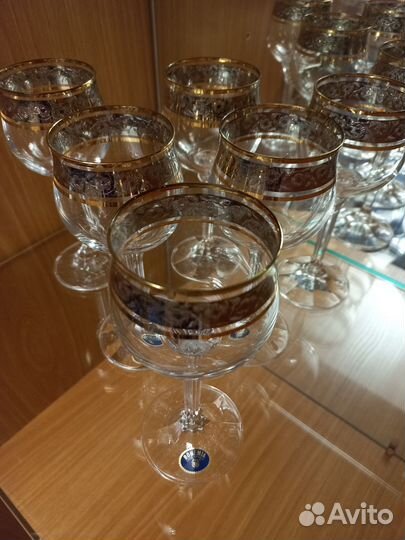 Бокалы для вина чехия Богемия