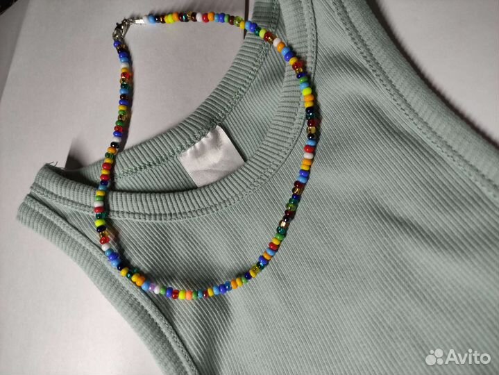 Чокер из бисера ручная работа