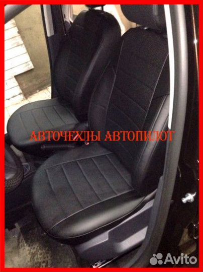 Чехлы Автопилот Renault Koleos из экокожи чёрные