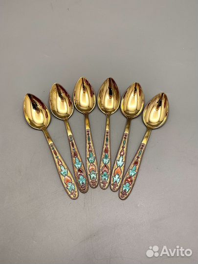 Ложки кофейные серебро